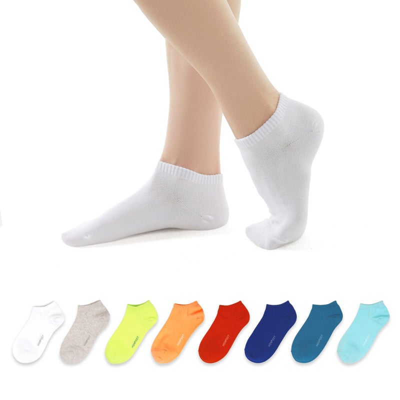 MONFOOT جوارب كوتون منخفضة للرجال/النساء 10 أزواج، متعددة الألوان، عبوة صغيرة - Image 1